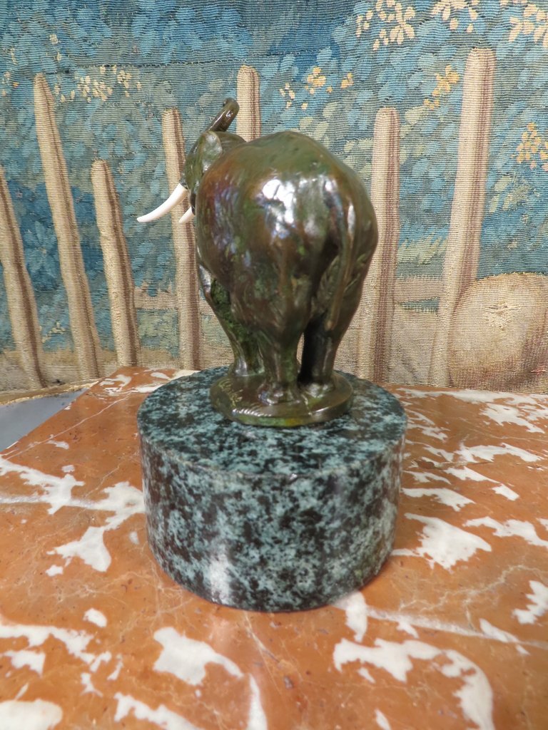 C. Charles Elephant Bronze Sculpture, Circa 1900–1920 -photo-2