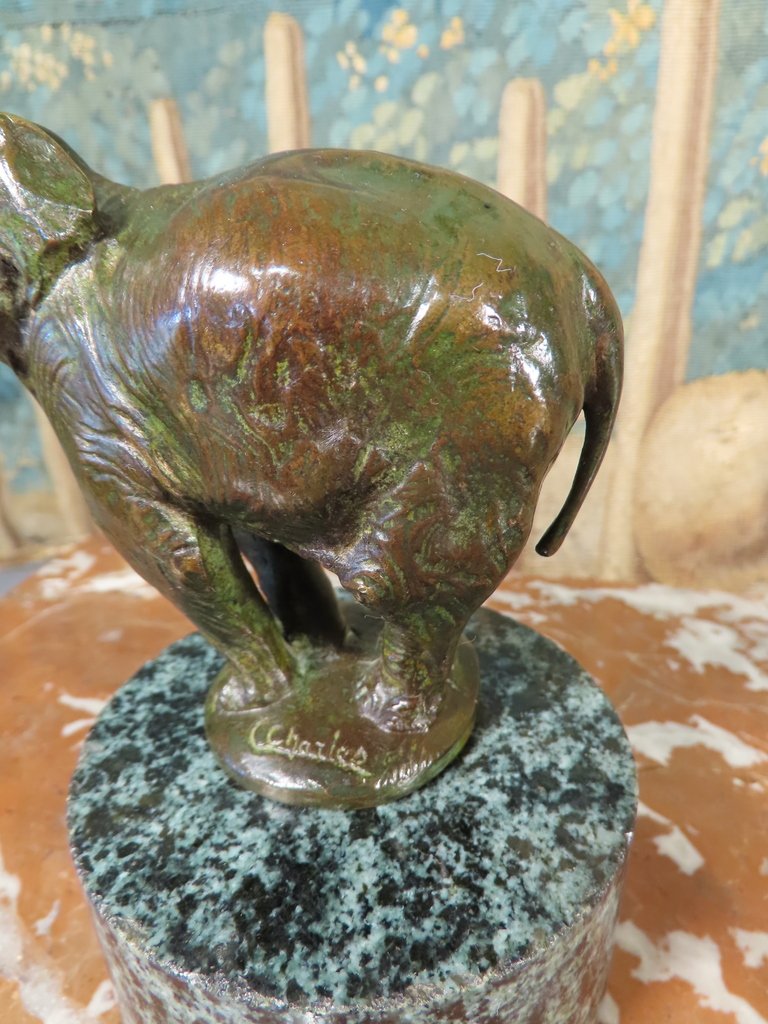 C. Charles Elephant Bronze Sculpture, Circa 1900–1920 -photo-4