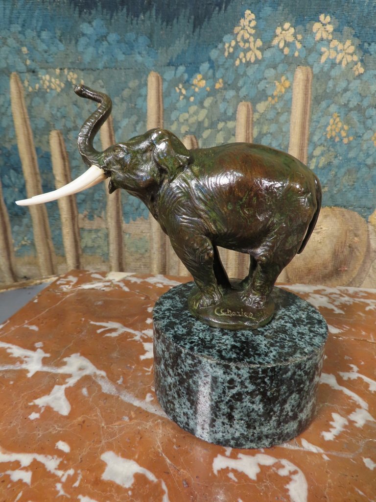 C. Charles Elephant Bronze Sculpture, Circa 1900–1920 