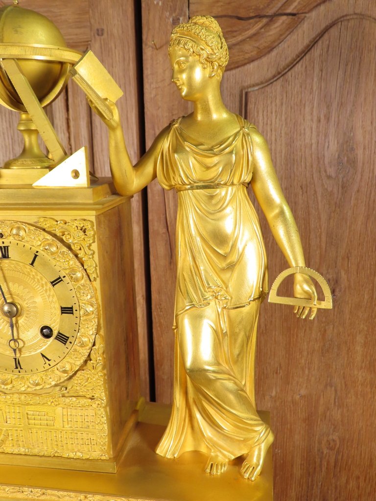 Gilded Bronze Clock: An Allegory Of The Sciences—astronomy -photo-4