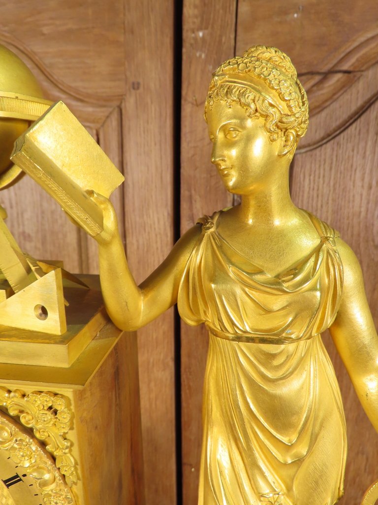 Gilded Bronze Clock: An Allegory Of The Sciences—astronomy -photo-4