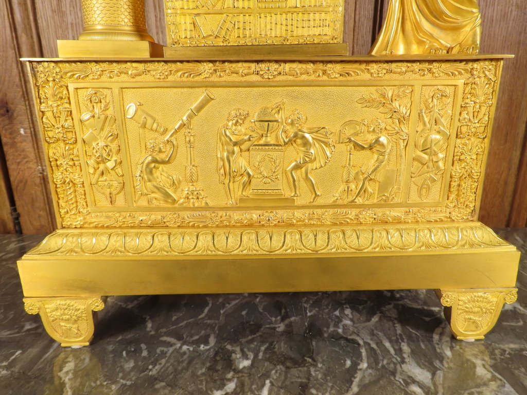Gilded Bronze Clock: An Allegory Of The Sciences—astronomy -photo-5