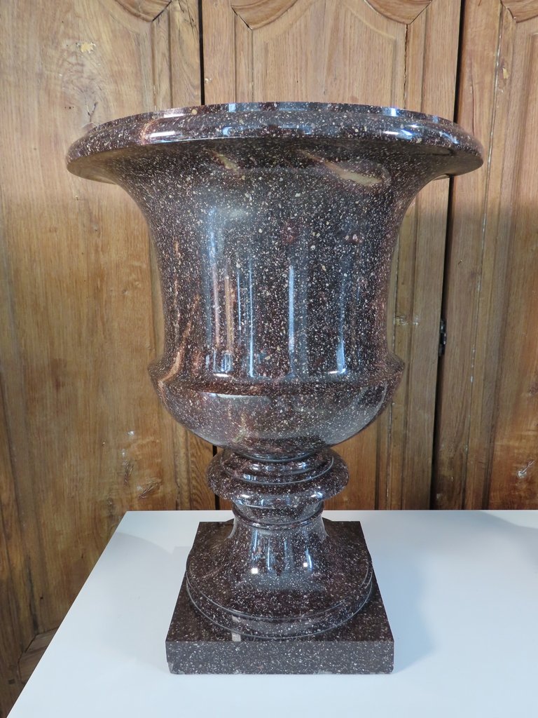 Pair Of Swedish Porphyry Vases, 19th Century -photo-3