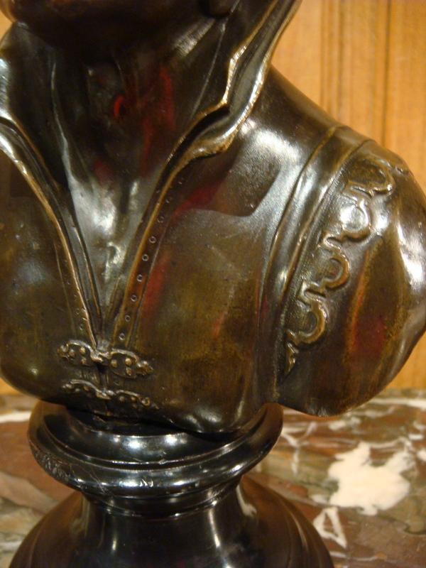 Paire De Bustes Flamands En Bronze Epoque XVIII ème  -photo-2