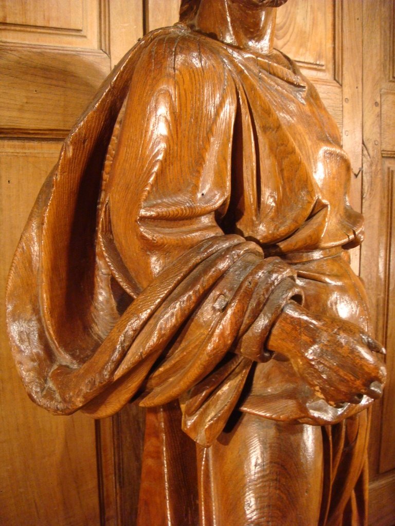 Great Sculpture Saint John The Baptist - Early Eighteenth Century Era-photo-1