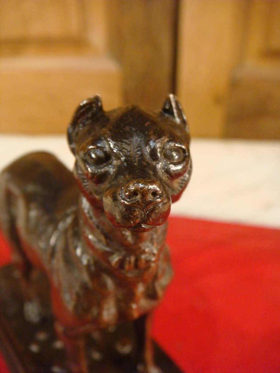 Sculpture Chien En Bronze De Dubucand-photo-5