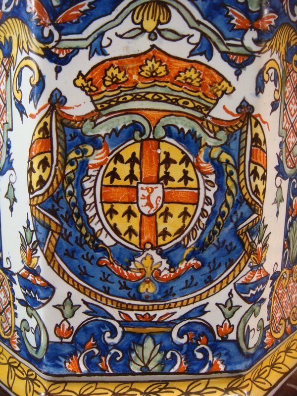 Cooler In Armorial Faience - Late Nineteenth Time-photo-3
