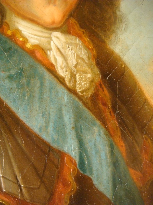 Tableau Portrait Du Maréchal De Luxembourg - Epoque XVIII ème -photo-2