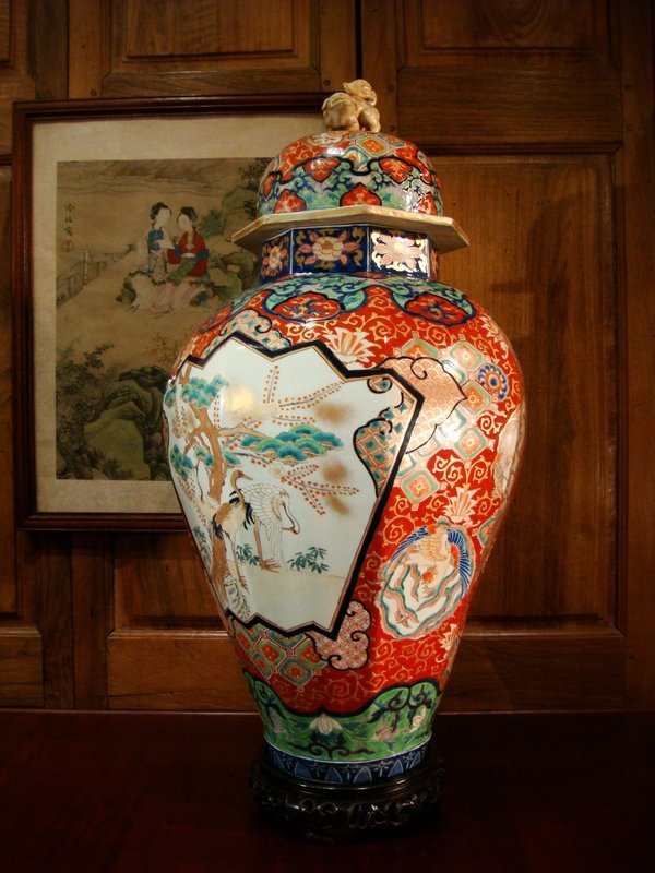 Large Imary Porcelain Potiche - Japan Period XIX-photo-2