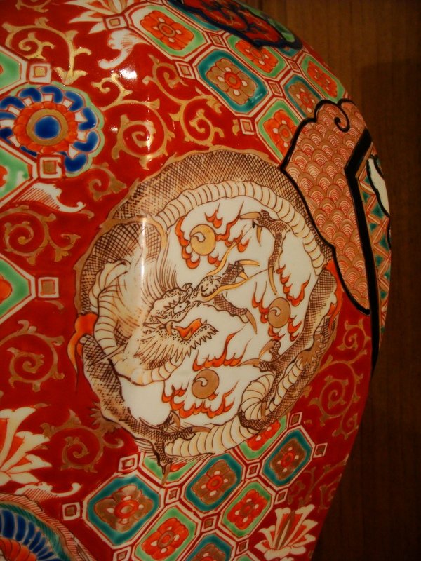 Grande Potiche En Porcelaine Imari - Japon Epoque XIX ème -photo-6