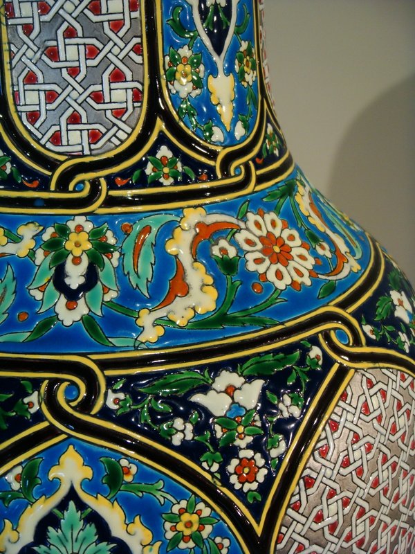 Big Vase Ceramic Oriental Inspiration Jules Vieillard In Bordeaux -photo-5