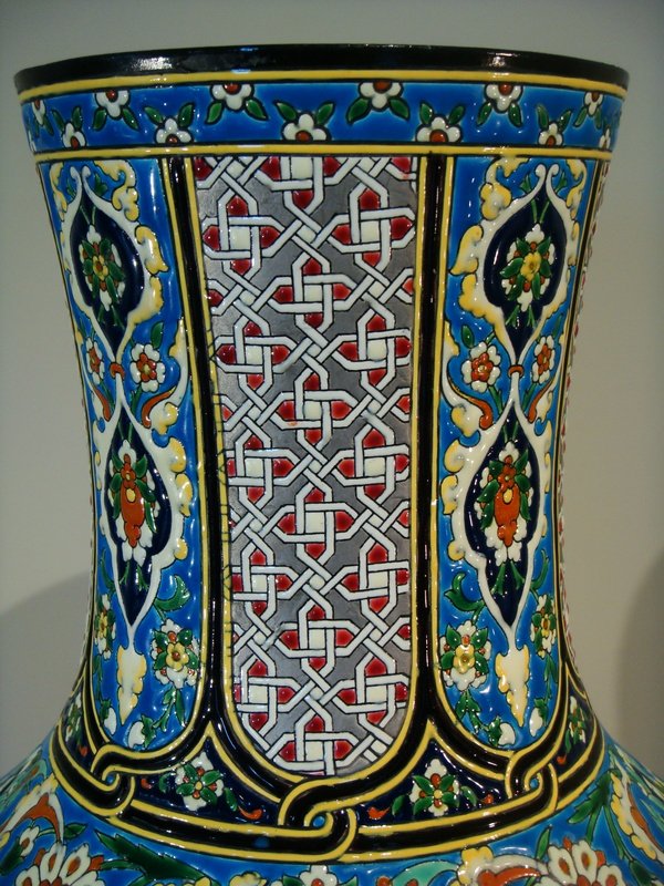 Grand Vase En Céramique Inspiration Orientale - Jules Vieillard Bordeaux-photo-6
