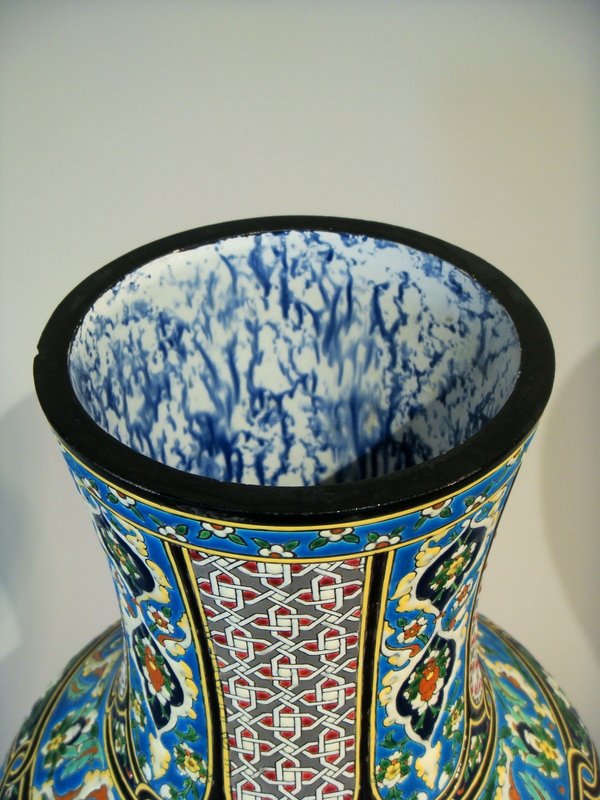 Grand Vase En Céramique Inspiration Orientale - Jules Vieillard Bordeaux-photo-7