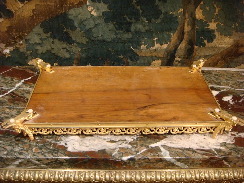 Pair Of Table Top In Lacquer In Gilt Bronze-photo-5