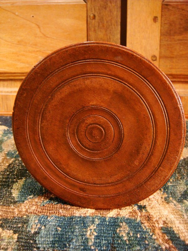 Round Wooden Box From Saint Lucia - Eighteenth Time-photo-4