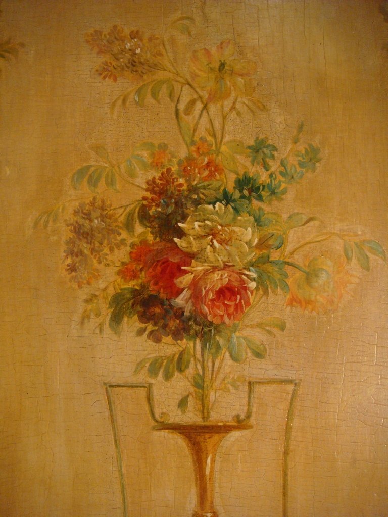 Pair Of Paintings Vases And Bouquets Of Flowers - Eighteenth Time-photo-4