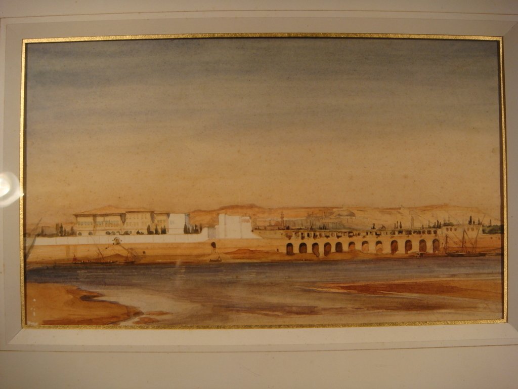 Watercolor Representing The Banks Of The Nile-photo-3