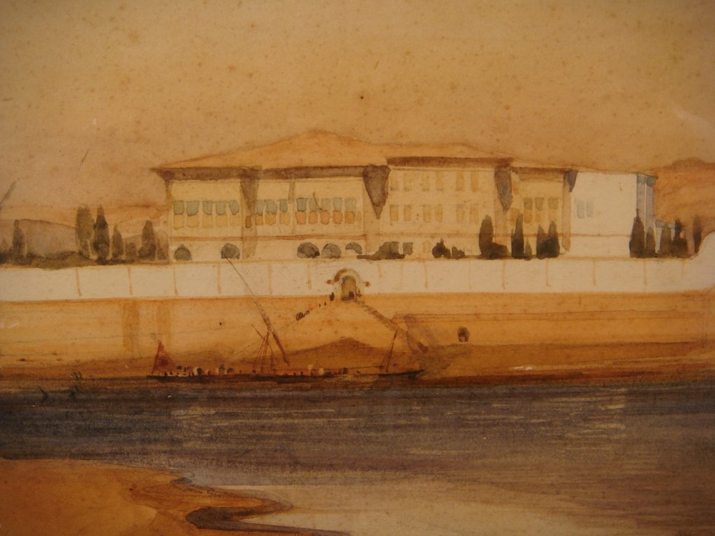 Watercolor Representing The Banks Of The Nile-photo-1