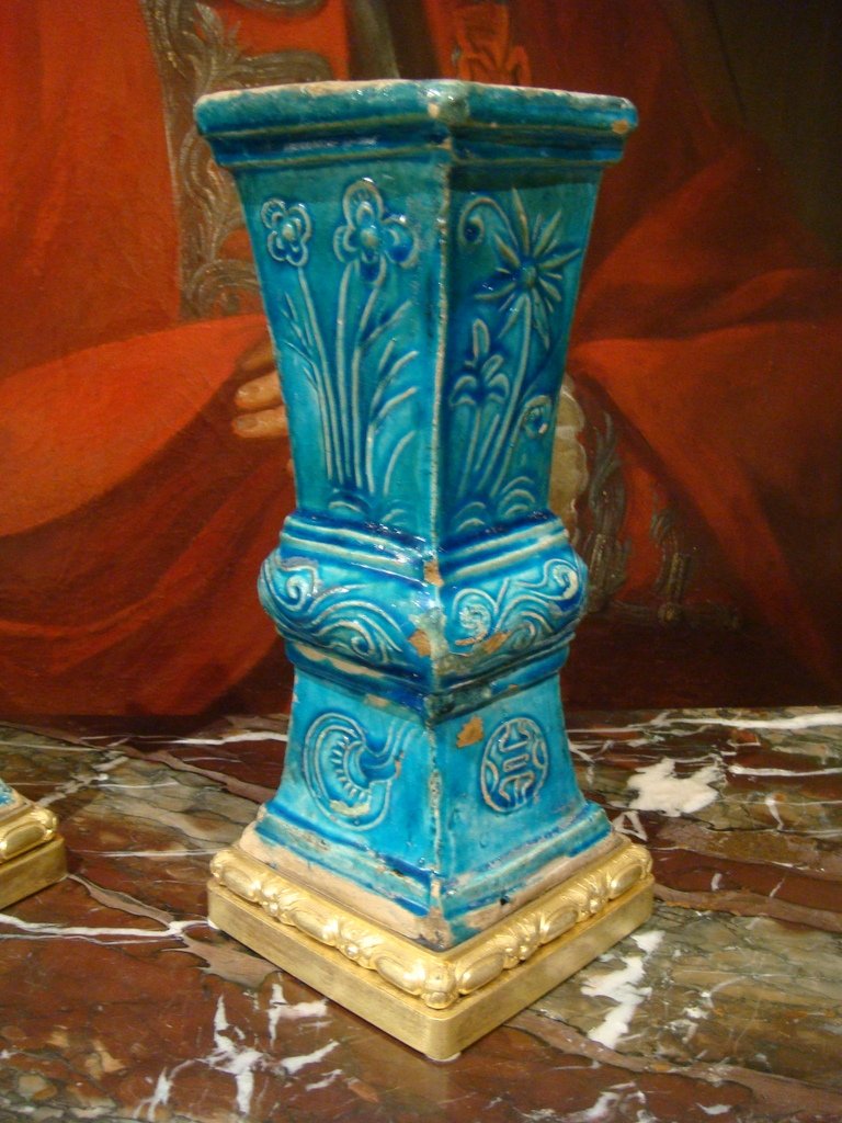 Paire De Vases En Ceramique - Chine Epoque XVIII ème Siècle -photo-3