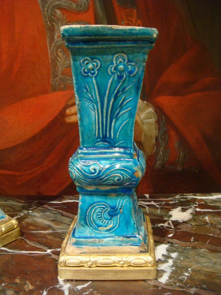 Paire De Vases En Ceramique - Chine Epoque XVIII ème Siècle -photo-4
