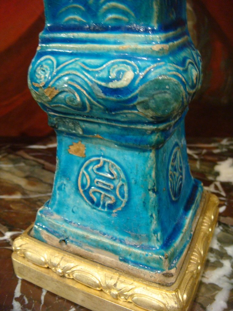 Paire De Vases En Ceramique - Chine Epoque XVIII ème Siècle -photo-3