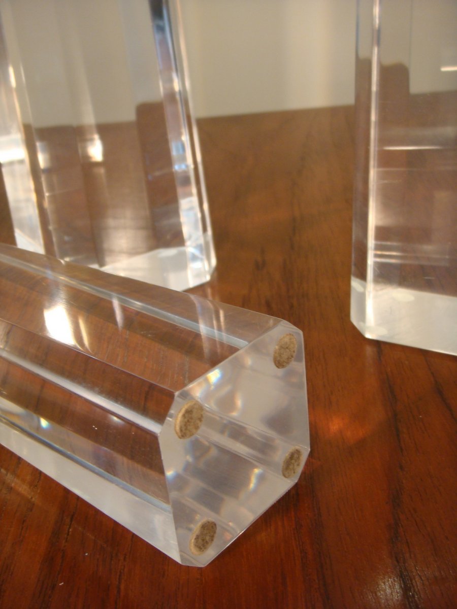 Suite Of Three Obelisks In Plexiglass-photo-8