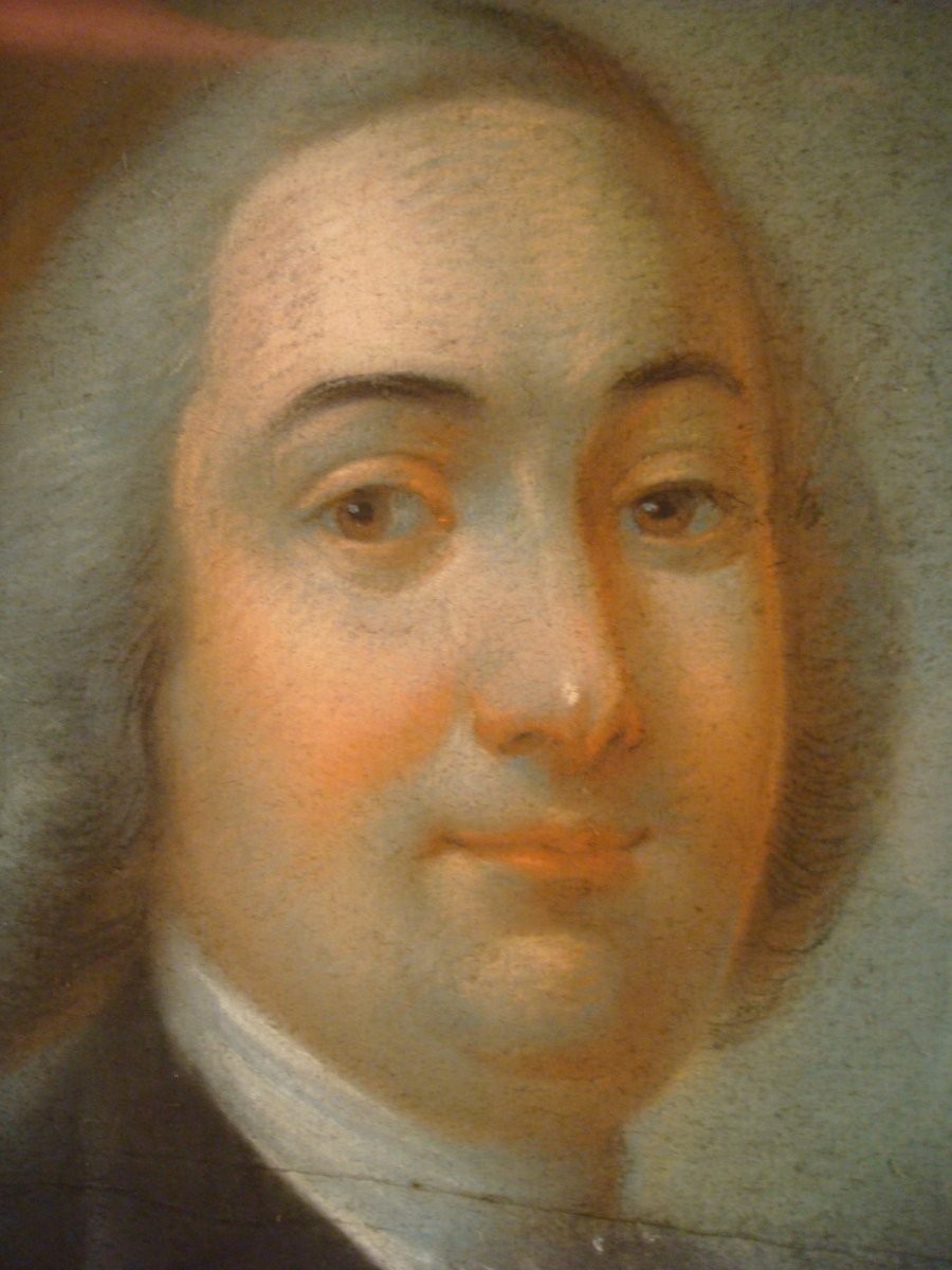 Pastel Portrait Of A Gentleman - Louis XVI Period-photo-4