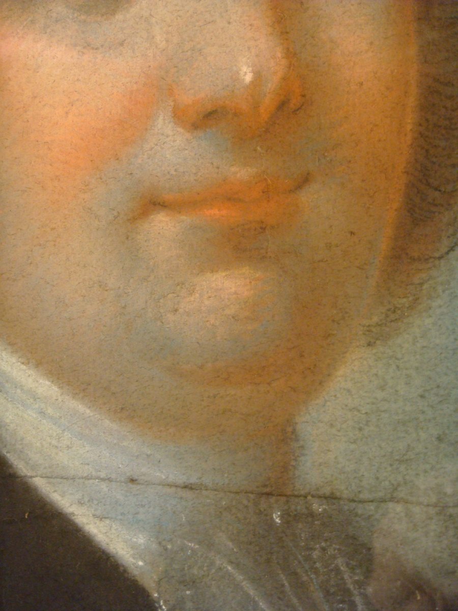 Pastel Portrait Of A Gentleman - Louis XVI Period-photo-3