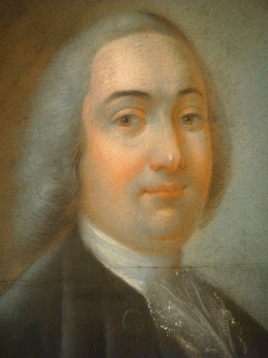 Pastel Portrait Of A Gentleman - Louis XVI Period-photo-8