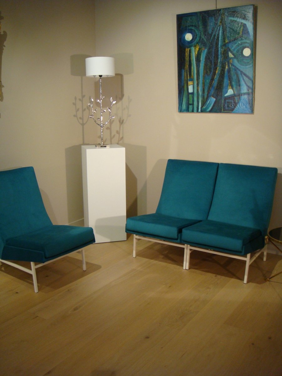 Suite Of Three Modular Armchair Chairs Arp Guariche