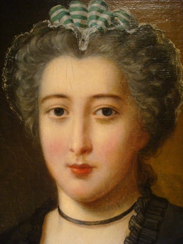 Tableau Huile Sur Toile Grand Portrait De Femme -photo-3