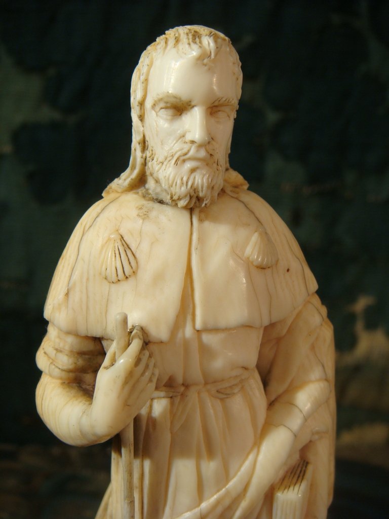 Jacques De Zébédée Sculpture In Ivory - Eighteenth Time-photo-3