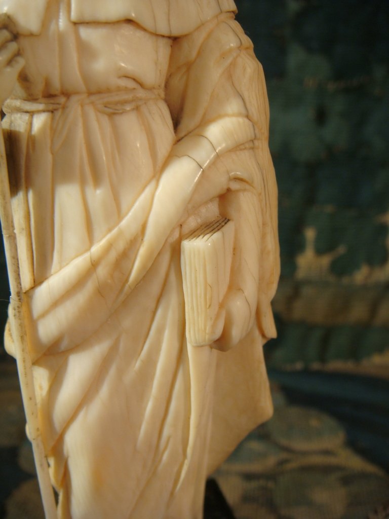 Jacques De Zébédée Sculpture In Ivory - Eighteenth Time-photo-1