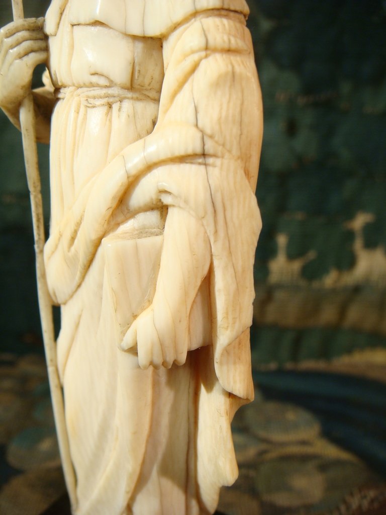 Jacques De Zébédée Sculpture In Ivory - Eighteenth Time-photo-3