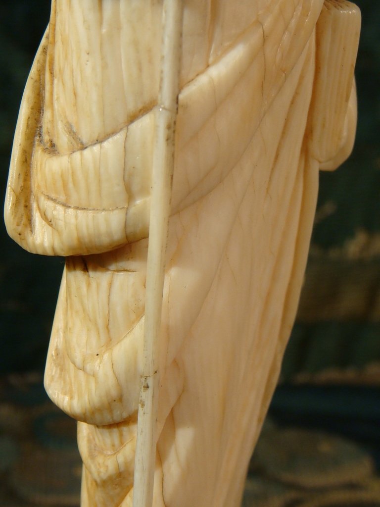 Jacques De Zébédée Sculpture In Ivory - Eighteenth Time-photo-4