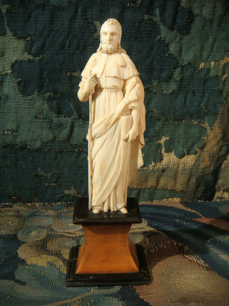 Jacques De Zébédée Sculpture In Ivory - Eighteenth Time