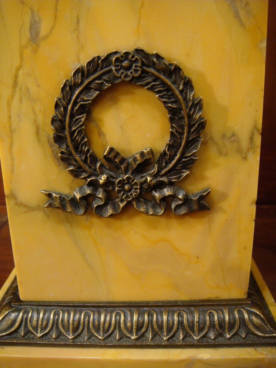 Paire De Cassolettes En Bronze Aux Vases Médicis -photo-8