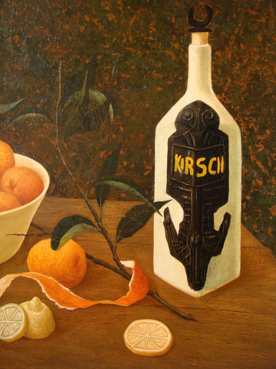 Oil On Canvas Still Life With Citrus - Philippe Bonamy-photo-1