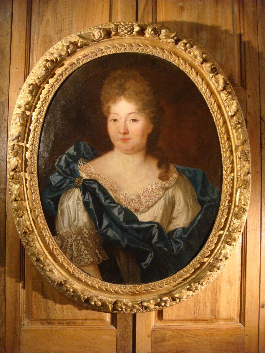 Tableau De Mme Anne De Caumont Portrait XVIII ème 