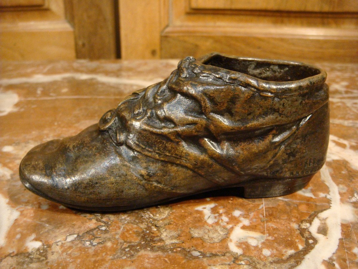 Bronze De Vienne Souris Dans Sa Chaussure -photo-4