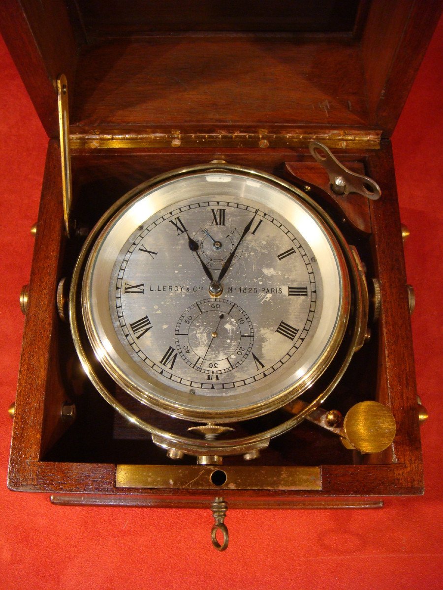 Chronometer De Marine L. Leroy-photo-2