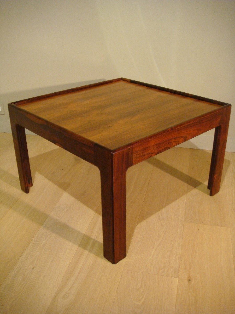 Table Basse Bout De Canapé En Palissandre - Illum Wikkelso Vers 1960-photo-4