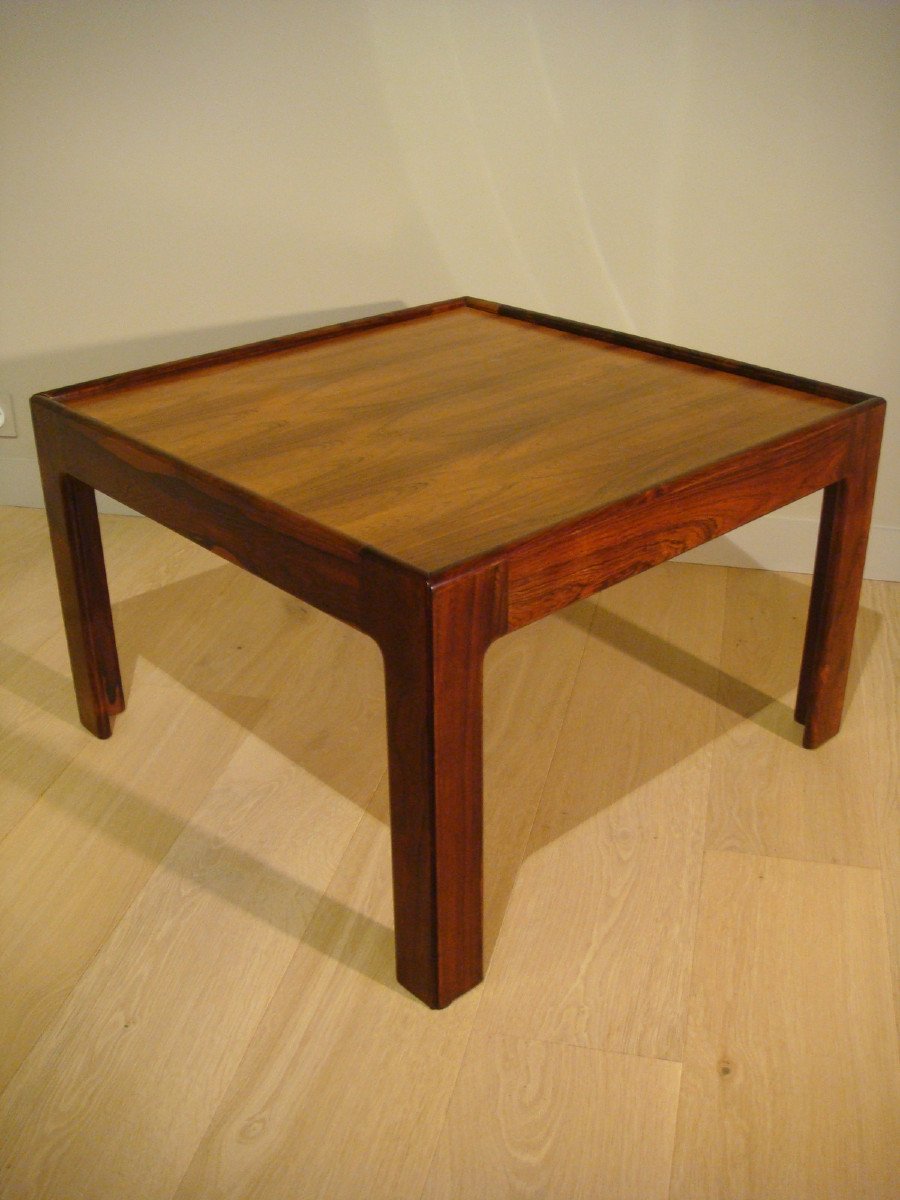 Coffee Table End Of Sofa In Rosewood - Illum Wikkelso Circa 1960-photo-4