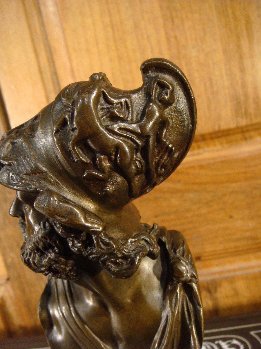 Buste En Bronze De Thémistocle - Epoque Second Empire -photo-2