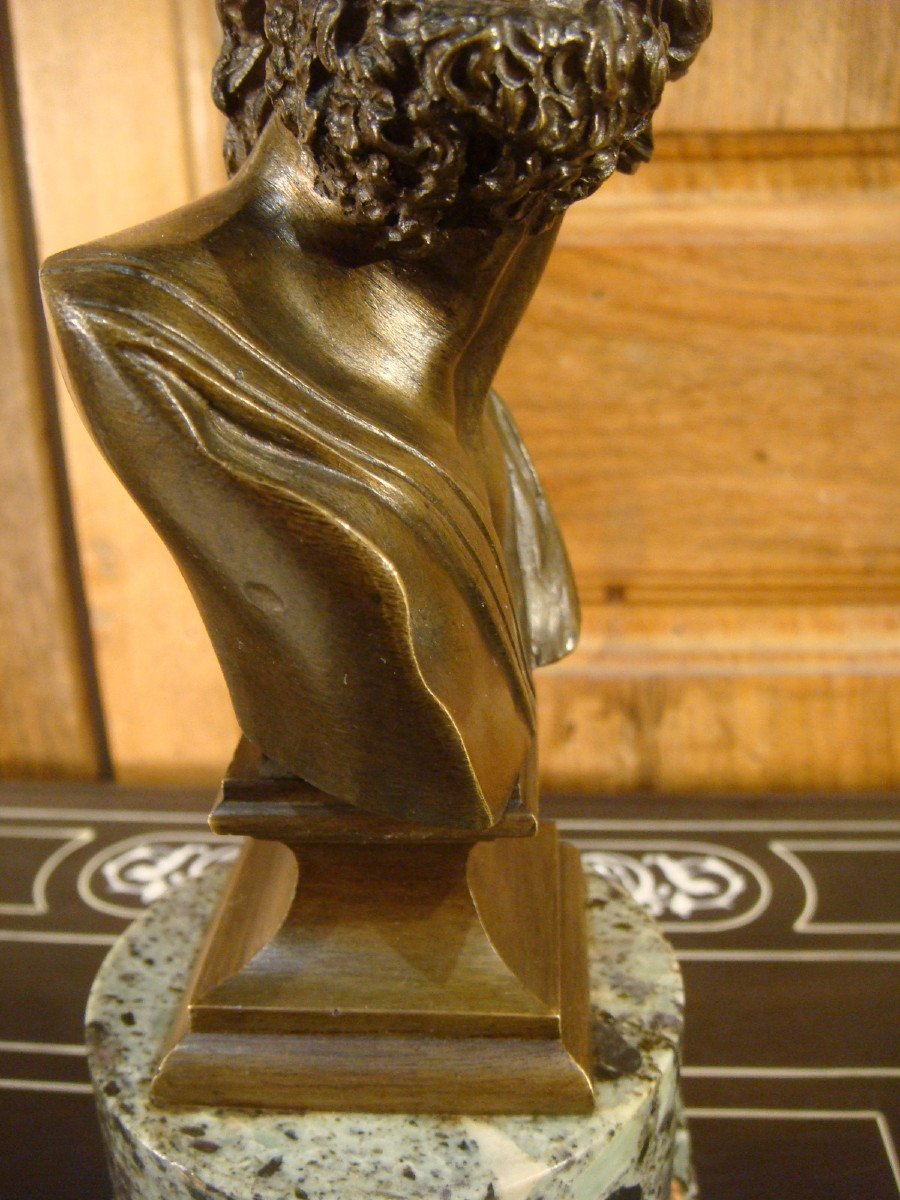 Buste En Bronze De Thémistocle - Epoque Second Empire -photo-4