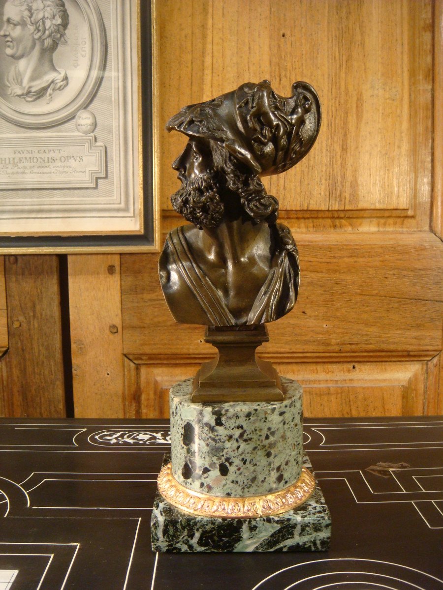 Buste En Bronze De Thémistocle - Epoque Second Empire 