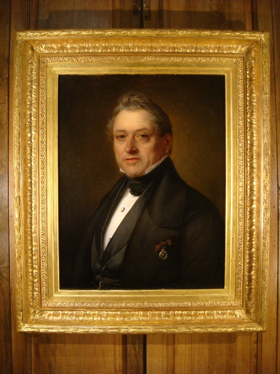 Painting Portrait Of A Man - Period XIX