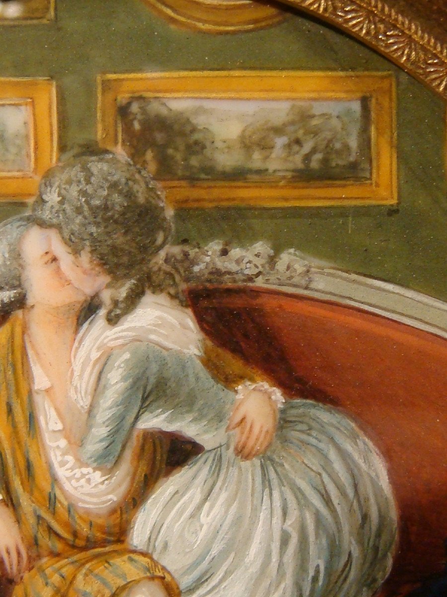 Miniature Naughty Scene Louis XVI Style-photo-4