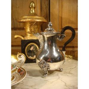 Teapot In Silver Louis Philippe Period 