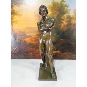 Spartacus Bronze Sculpture In The Antique Style 19th Century 